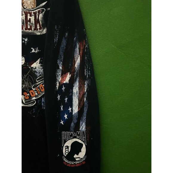 POW MIA Cripple Creek Colorado CO LS T-Shirt 2010 Salute to American Veterans - Picture 3 of 9